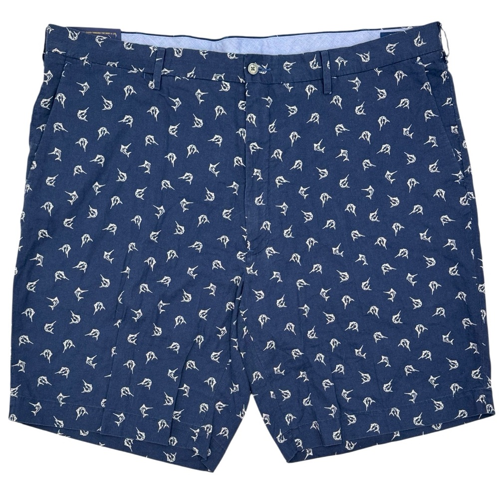 Polo Ralph Lauren Classic Fit Linen Blend Shorts Size 44